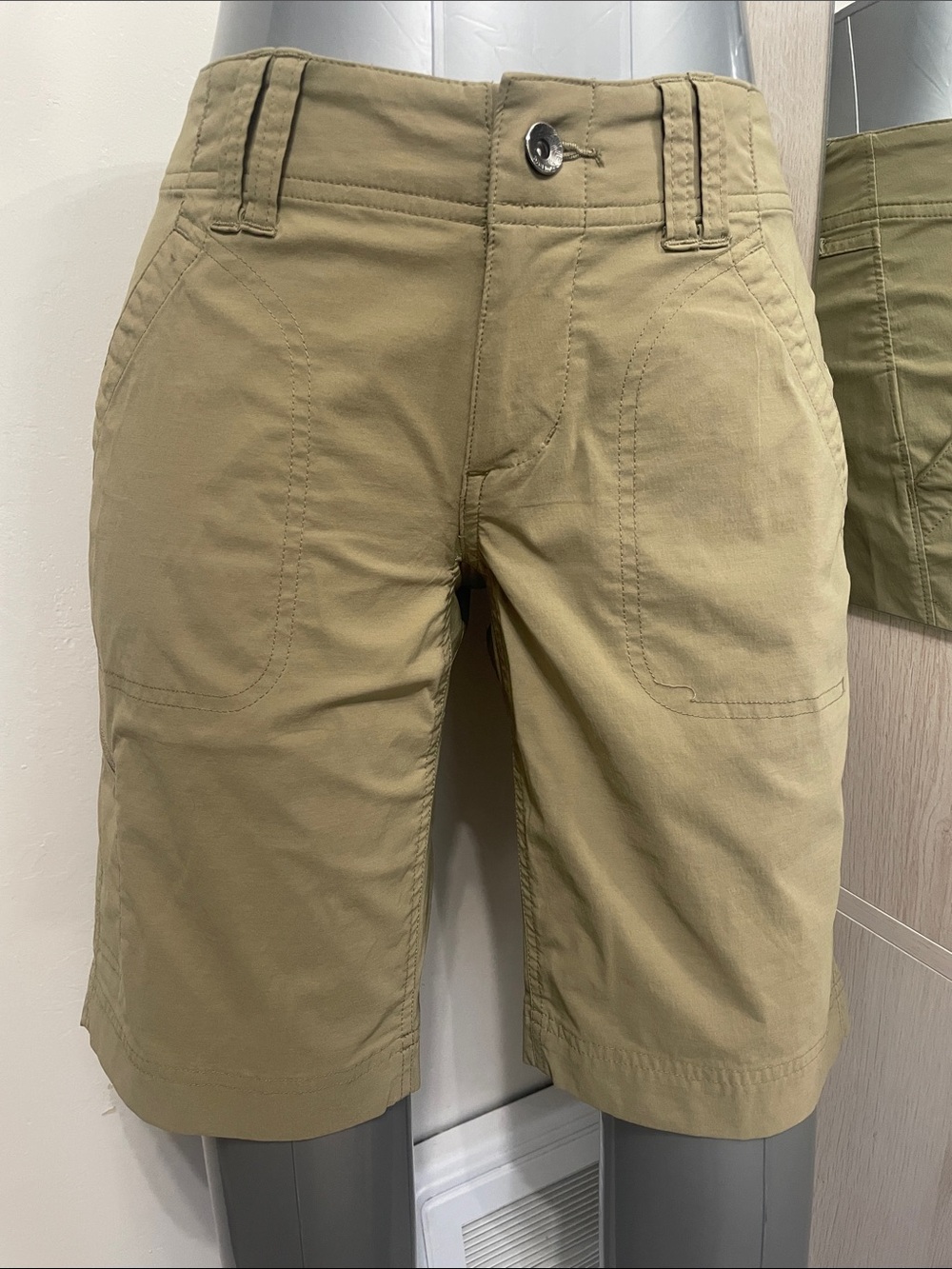 Marmot Women's Tan Flat Front Outdoor Shorts